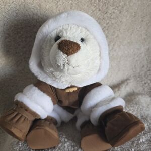 Build-A-Bear Brown and White Cozy Plush